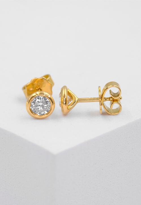 Produktbild Muau Ohrstecker (750/18 K Gelbgold)