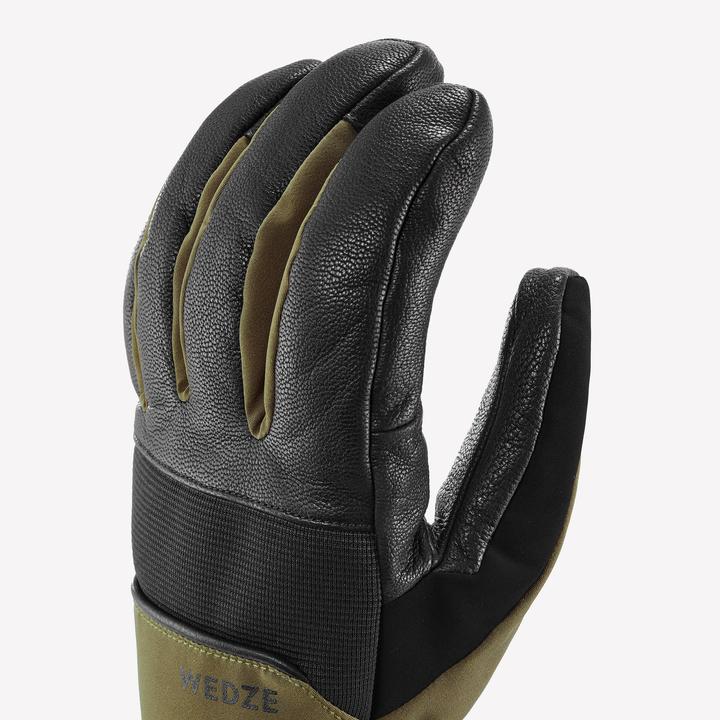 Actual product image Wedze Ski gloves adults - 550 khaki (L)
