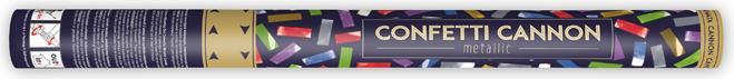 Actual product image Partydeco Confetti cannon, mix, 60cm (1 pkt / 1 pc.)