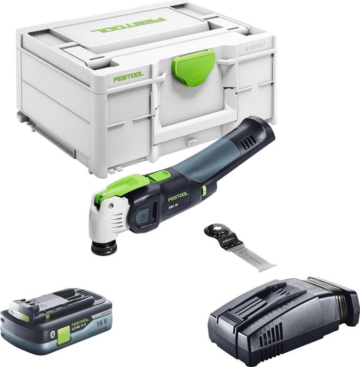 Actual product image Festool VECTURO OSC 18 E-Basic Battery Oscillator 18 V Starlock Max Brushless + 1x battery 4.0 Ah +