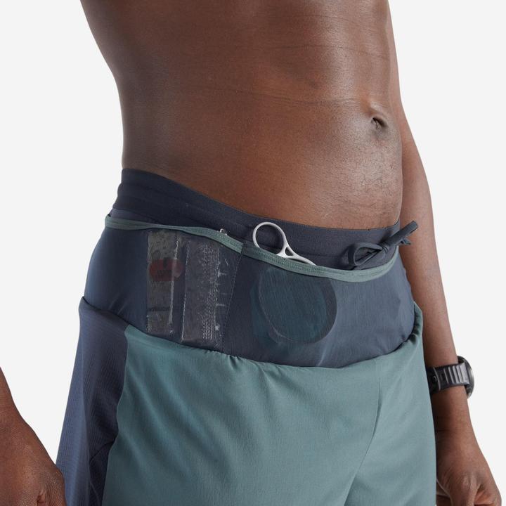 Immagine prodotto Kiprun Men's Trail Running Long-Distance Shorts 2in1-Kiprun Run Ultra 900-Green (XXL)
