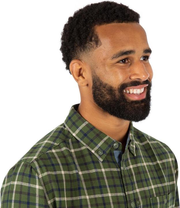 Actual product image Trespass Mens Withnell Checked Cotton Shirt (L)