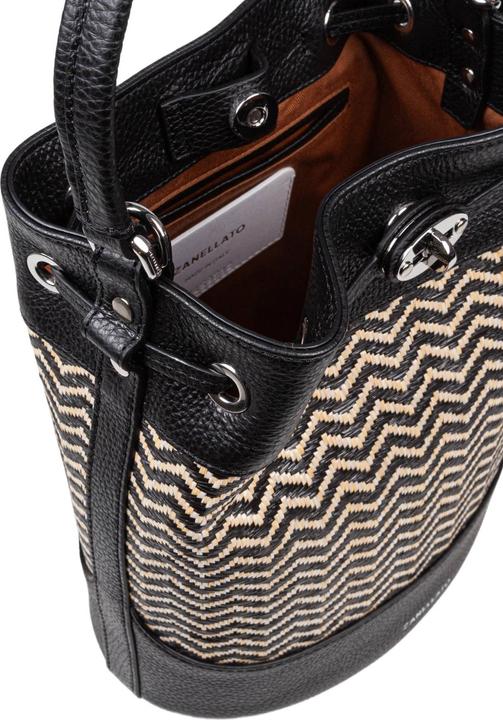 Image du produit Zanellato monda wicker s bucket bag color black