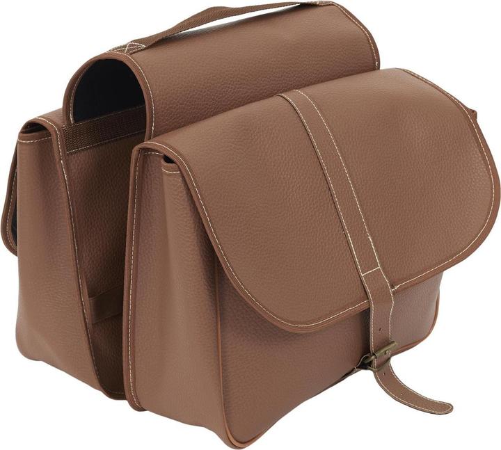 Actual product image Be Mix universal double bag imitation leather bicycle 20l (22 l, Luggage carrier bag)