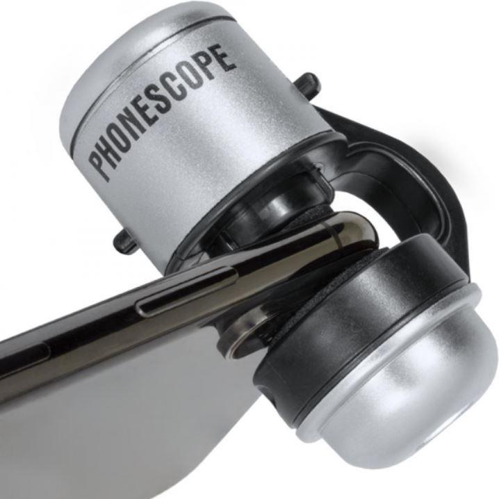 Actual product image Holos microscope for smartphone, 30x magnification