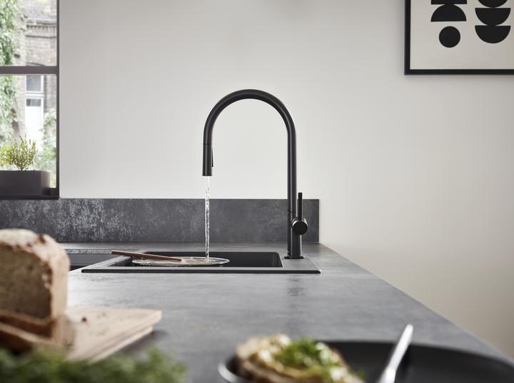 Produktbild hansgrohe HG Einhebel-Spültischmischer 210 TALIS M Ausziehbrause mattschwarz
