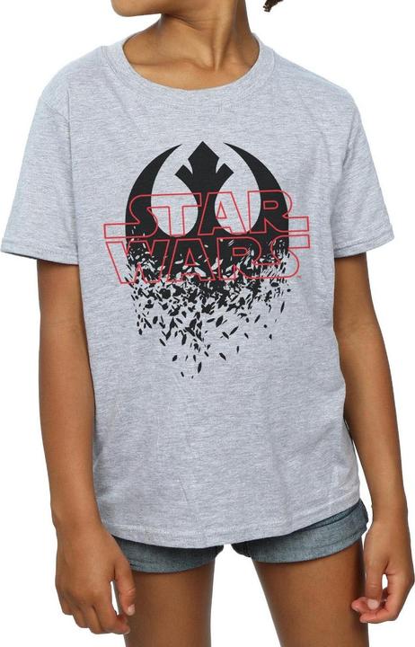 Produktbild Star Wars The Last Jedi Shattered Emblem TShirt Mädchen (152, 158)
