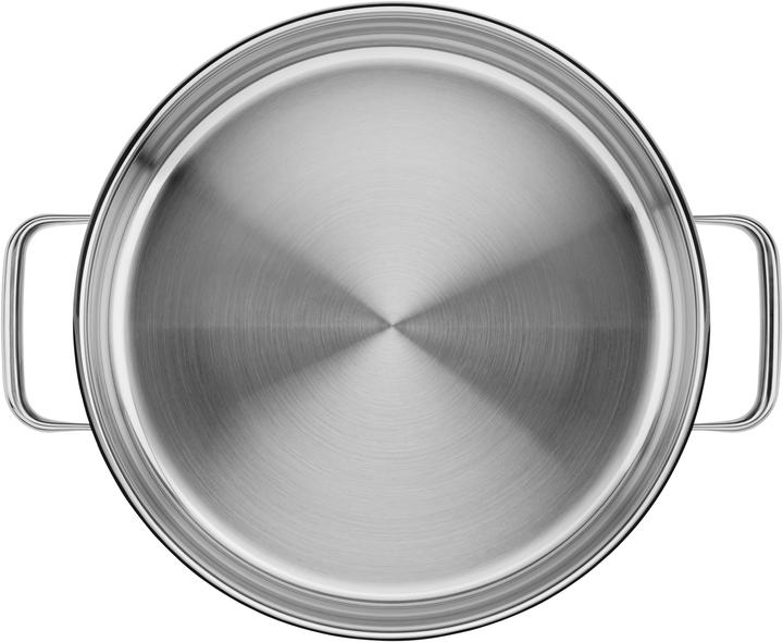 Produktbild WMF Kochtopf Dampfgarer rund 28cm Glasdeckel Silikonrand Vitalis Edelstahl (EU-Stecker)