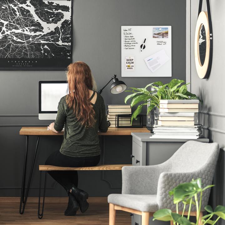Actual product image Relaxdays Magnetic Dry Erase Board (50 x 0.4 x 50 cm)