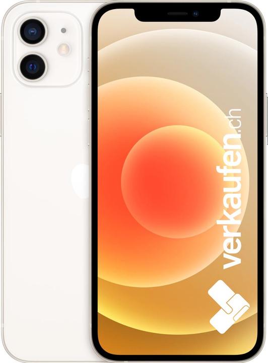 Actual product image verkaufen.ch iPhone 12 (128 GB, White, 6.10", 12 Mpx, SIM + eSIM, A / Like new)