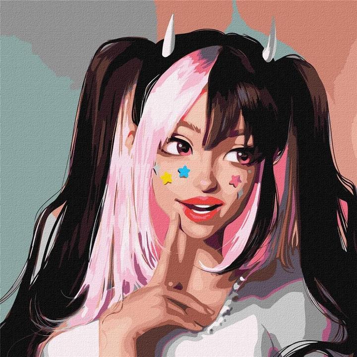 Immagine prodotto Ideyka Pittura con i numeri - Eroina dei fumetti 40x40cm