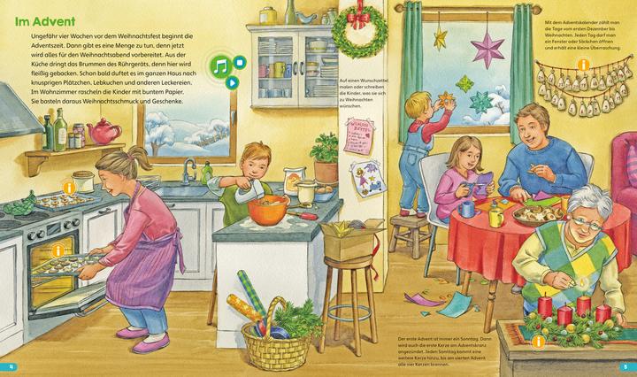 Produktbild Tessloff BOOKii® Hören und Staunen Erlebe die Weihnachtszeit (Deutsch, Andrea Weller-Essers, Ute Simon, 2022)