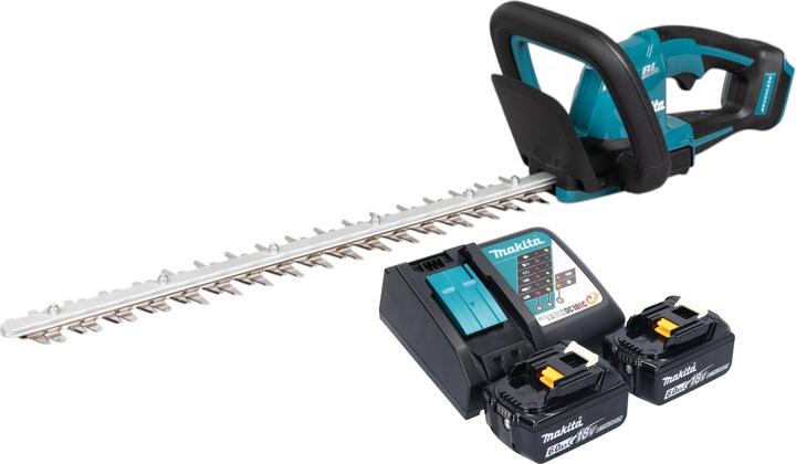 Actual product image Makita DUH 506 RG2 Cordless hedge trimmer 18 V 50 cm brushless + 2x battery 6.0 Ah + charger (Cordless hedgecutters)