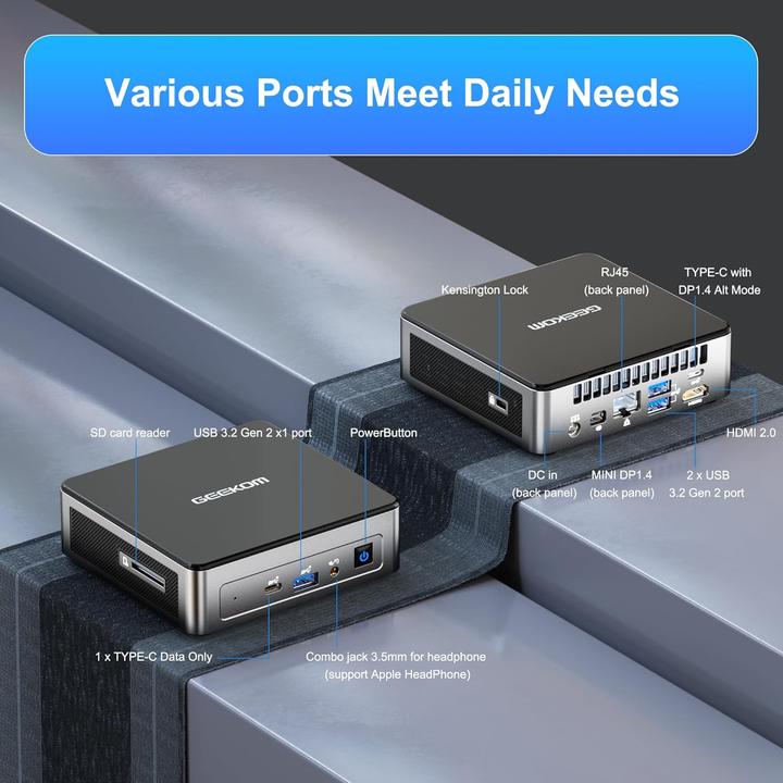 Immagine prodotto Geekom NUC Mini-PC mit Intel Alder Lake N100