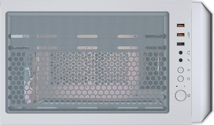 Produktbild Cougar Case MX430 Air RGB Weiss, Midi Tower, PC, Weiss, ATX, micro ATX, Mini-ITX, Gaming, HDD, Leistun (ATX)