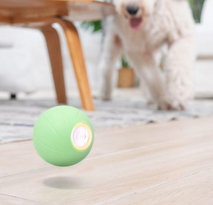 Image du produit Cheerble Balle interactive pour animaux de compagnie PE (Vert) (Jouet à balle chien)