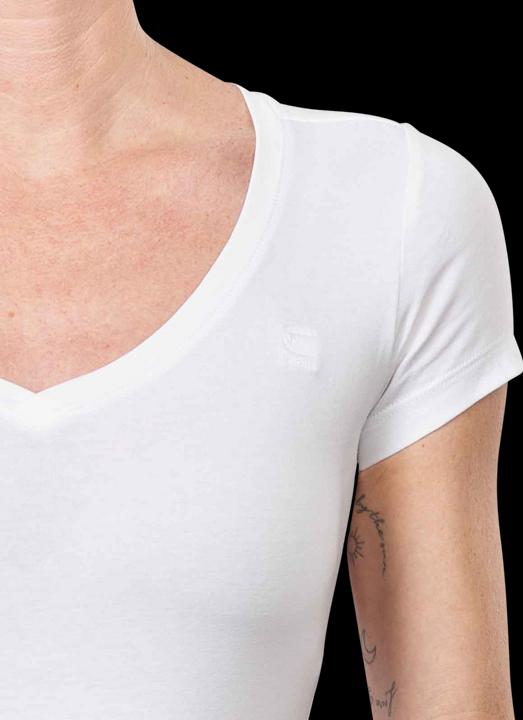 Actual product image G-Star Short Sleeve Base T-Shirt V-Neck White (L)