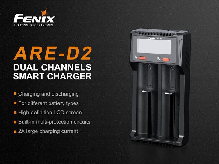 Produktbild Fenix ARE-D2 (26650, AA, AAA, C, Ladegerät ohne Akku)