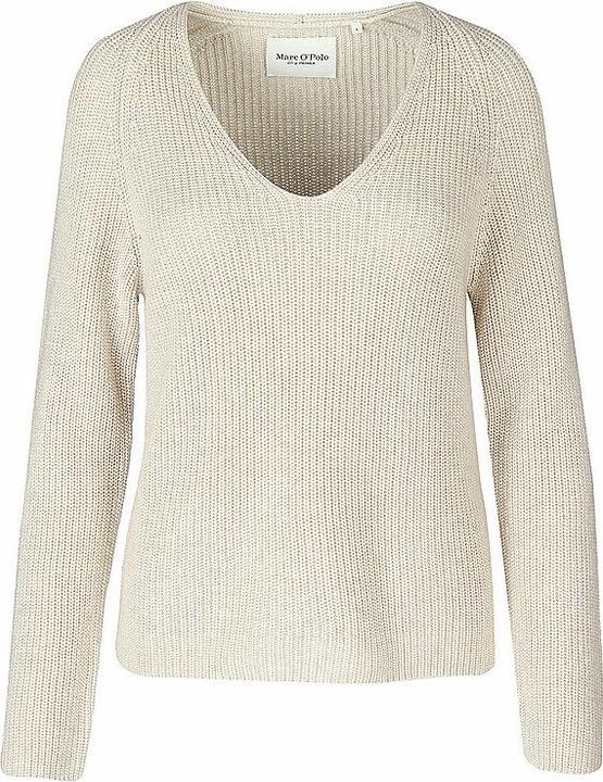 Marc O'Polo Cardigan Stich Pullover V-Neck sandy melange