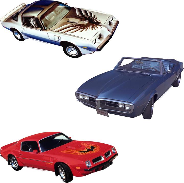 Actual product image Pontiac Firebird Deluxe Cars Stickers (Pack of 50)
