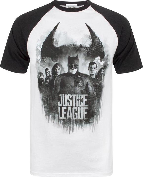 Produktbild Justice League Charakter Line Up Raglan TShirt (XL)