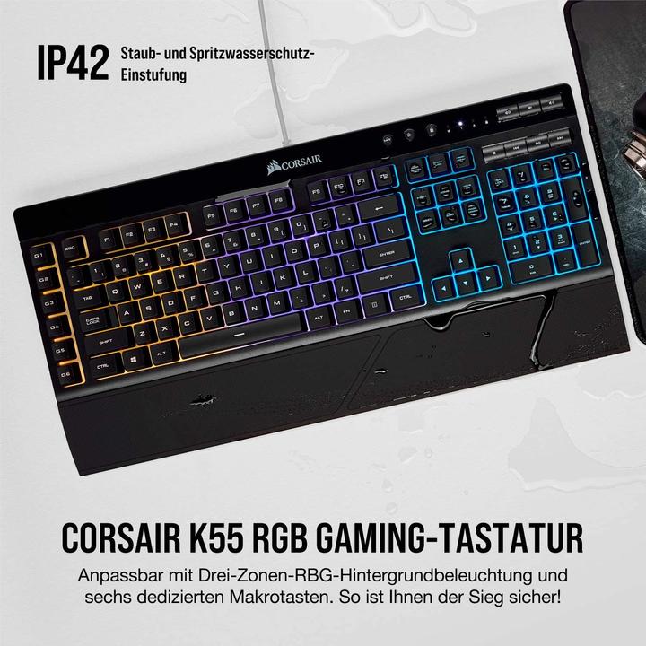 Actual product image Corsair K55 Rgb (DE, Cable)