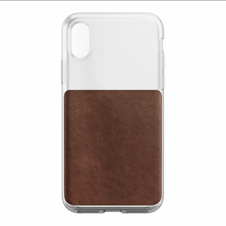Image du produit Nomad Étui en cuir transparent brun iPhone X / Xs (Apple iPhone X, Apple iPhone XS)