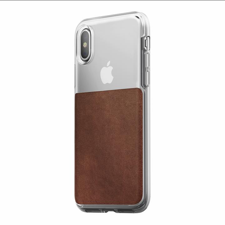 Image du produit Nomad Étui en cuir transparent brun iPhone X / Xs (Apple iPhone X, Apple iPhone XS)
