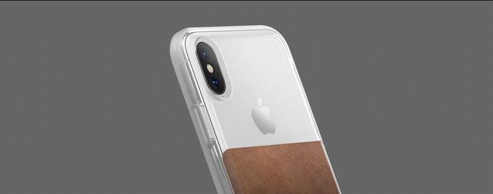 Image du produit Nomad Étui en cuir transparent brun iPhone X / Xs (Apple iPhone X, Apple iPhone XS)