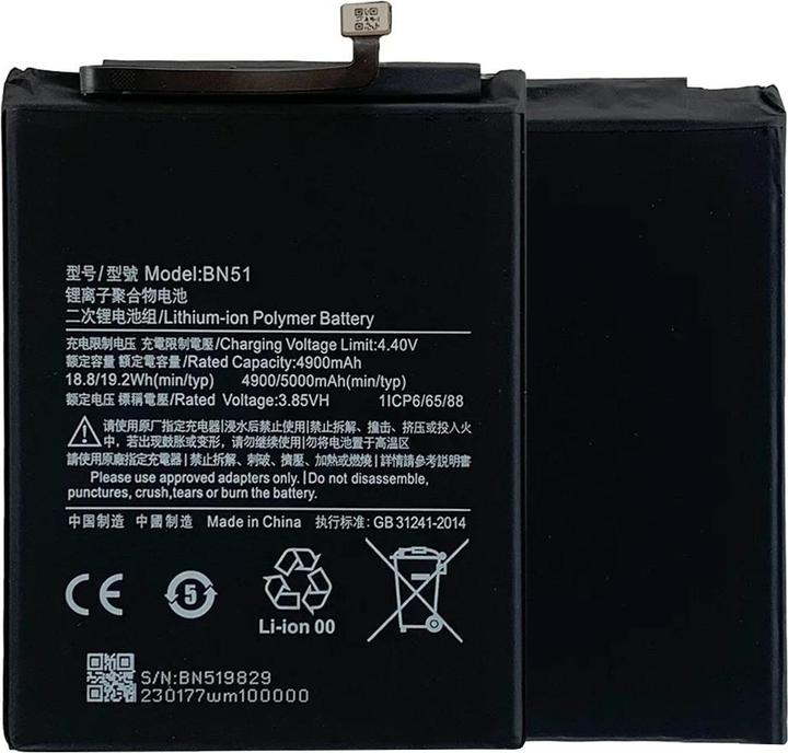 Immagine prodotto OEM - Smartphone Battery BN51 (18721) - Xiaomi Redmi 8 / 8A - 4900mAh - Black