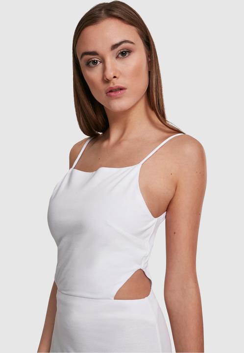 Actual product image Urban Classics Ladies Short Spaghetti Pique Dress (L)
