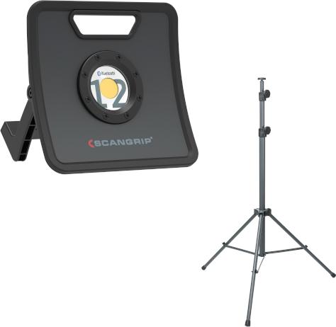 Produktbild Scangrip NOVA 10K LED Bouwlamp - Dimbaar - 10.000lm - Ook Met App Bestuurbaar - Inclusief Tripod Statief (12000 lm)