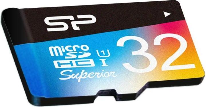 Actual product image Silicon Power Superior - Flash memory card (SD adapter included) (32 GB, microSDHC, U1, UHS-I)