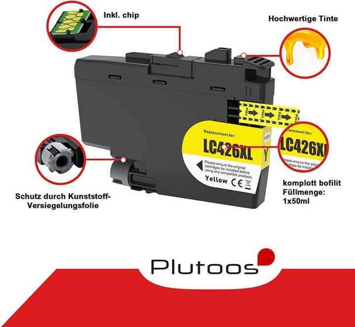 Produktbild Plutoos Brother LC-426 Patrone kompatibel, 4erFarbset