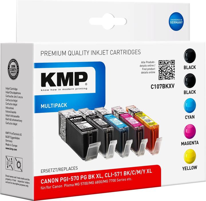 Image du produit KMP C107BKXV (M, PGBK, CF, C, Y)