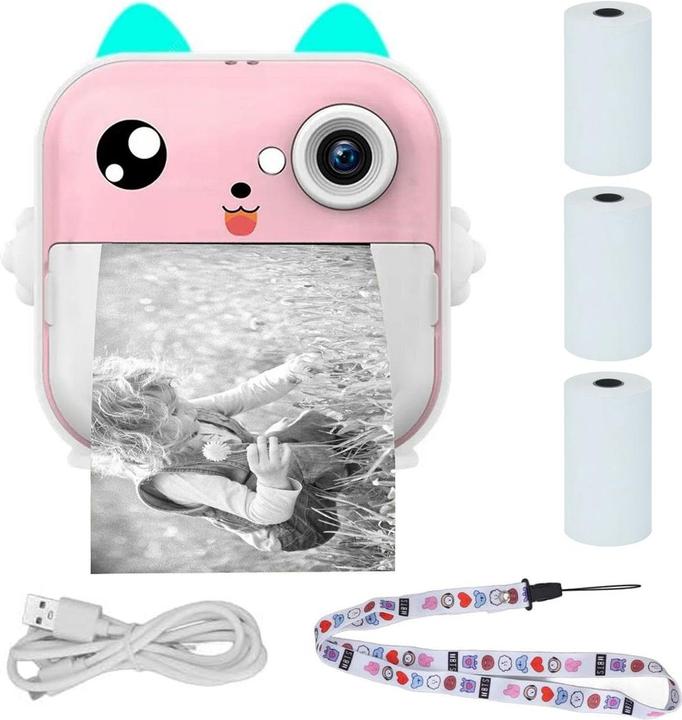 Produktbild Extralink Epp-003 Portable Mini Printer Pink With Camera, LCD Display