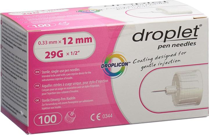 Image du produit Droplet Aiguilles de stylo 12mm 100 pcs (Aiguilles de stylo + aiguilles jetables)