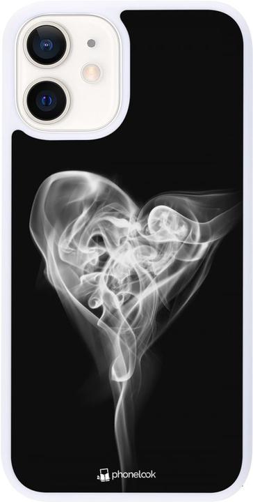 Image du produit PhoneLook Coque Silicone rigide blanc Valentine 2022 Black Smoke (Apple iPhone 12 mini)