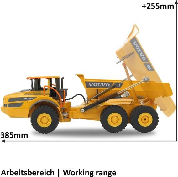 Actual product image Jamara Volvo A40G dump truck