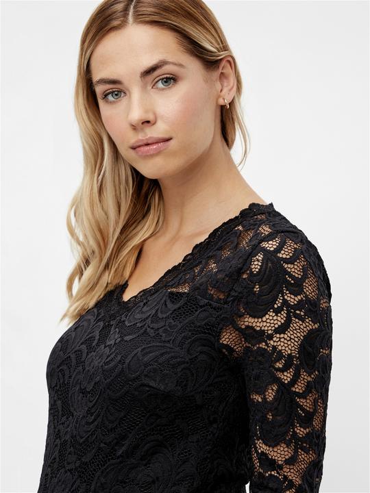 Image du produit Mamalicious Robe de grossesse en dentelle à manches 3/4 (S)