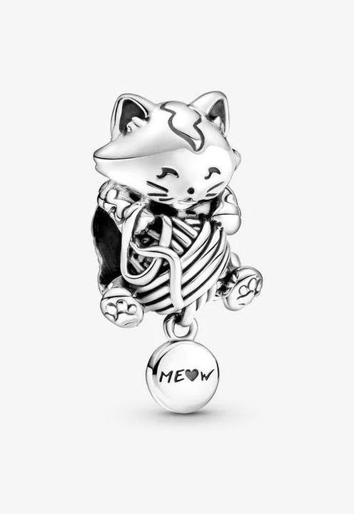 Actual product image Pandora Kitten & yarn ball (Sterling silver 925)