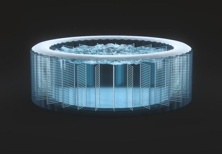 Intex Graystone Deluxe Square Bubble Spa Set