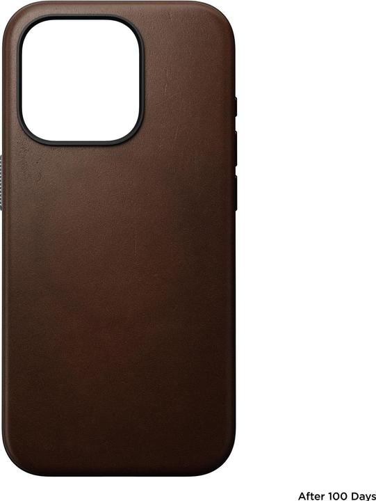 Immagine prodotto Nomad Cover posteriore in pelle moderna per iPhone 15 Pro marrone (Apple iPhone 15 Pro)