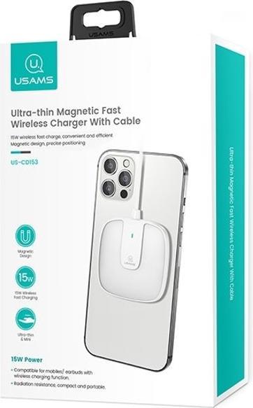 Immagine prodotto Usams Caricatore veloce magnetico ultra-sottile senza fili (15 W)