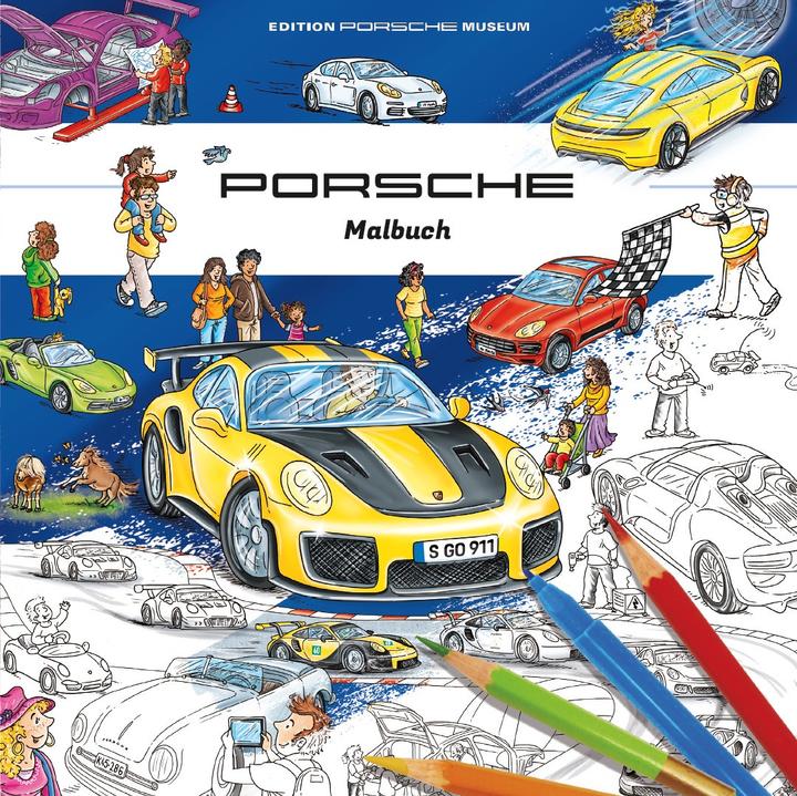 Actual product image Porsche colouring book for children