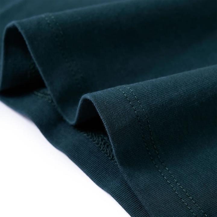 Actual product image VidaXL Children's long-sleeved shirt dark green 104,Material: 95 (104)