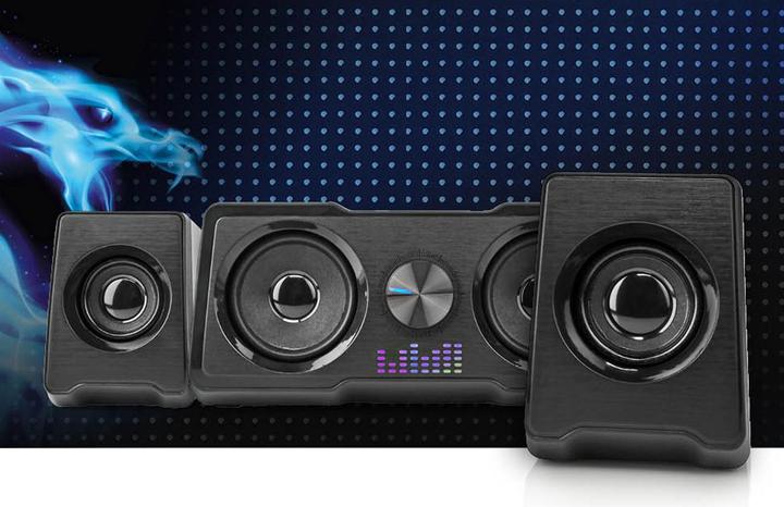 Actual product image Nedis Gaming Speaker | Speaker Channels: 2.2 | Power Supply via USB | 3.5 mm Plug | 48
