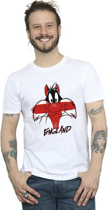 Immagine prodotto Looney Tunes Sylvester England Face Maglietta Uomo (3XL)