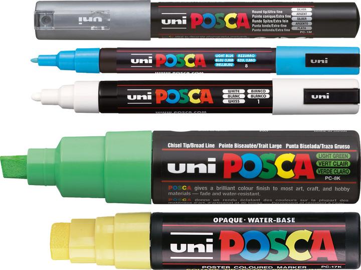 Actual product image Posca Marker PC-1M round tip (Black, 0.70 mm, 1 x)