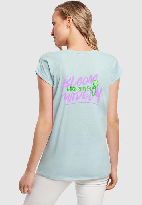 Produktbild Merchcode Ladies Never Too Late Extended Shoulder Tee - 111665 (M)